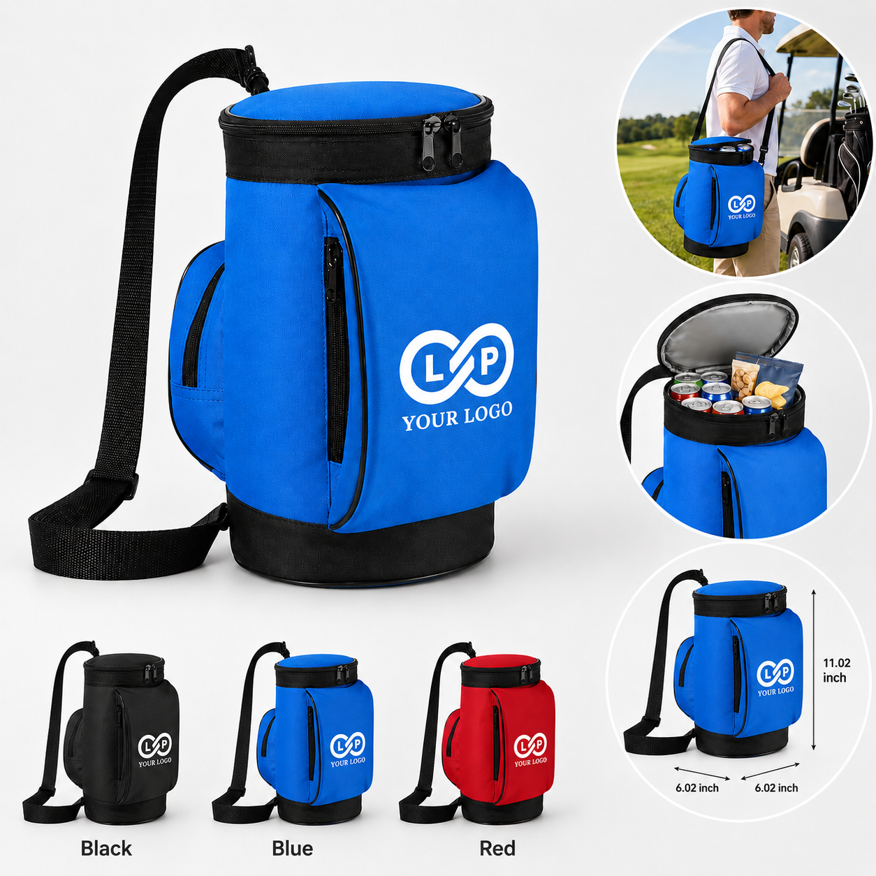Portable Oxford Beverage Insulated Storage Golf Cooler Bag
