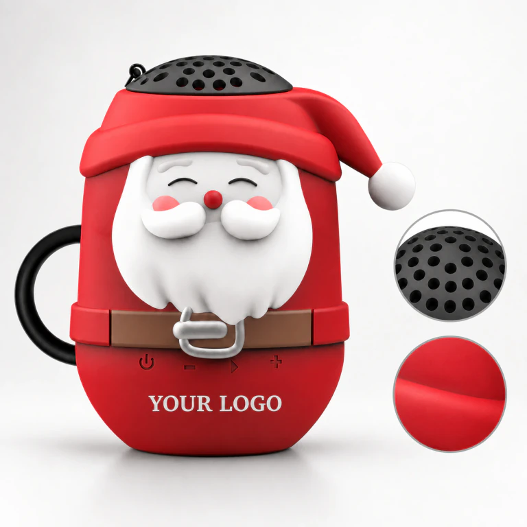 Mini Santa Claus Bluetooth Speaker with IP65 & Silicone