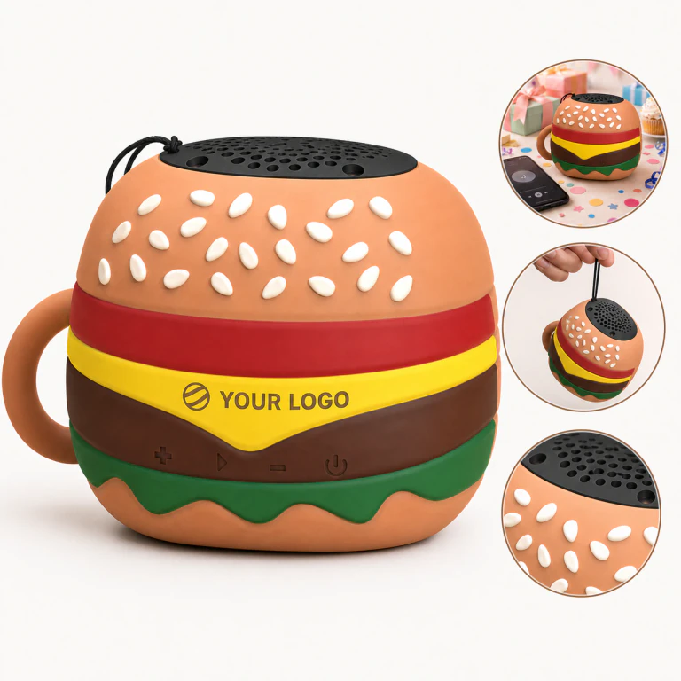Silicone Cute Hamburger Bluetooth Speaker - Good Audio