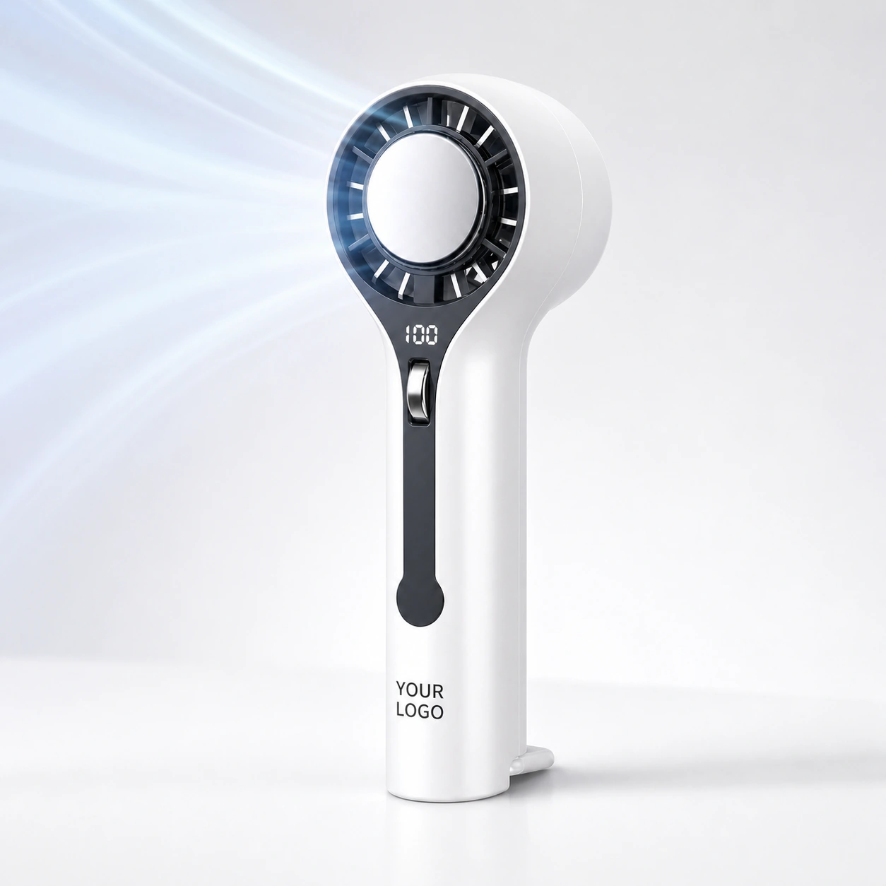 Portable Rechargeable Handheld Fan with 100 Speeds & Foldable Design