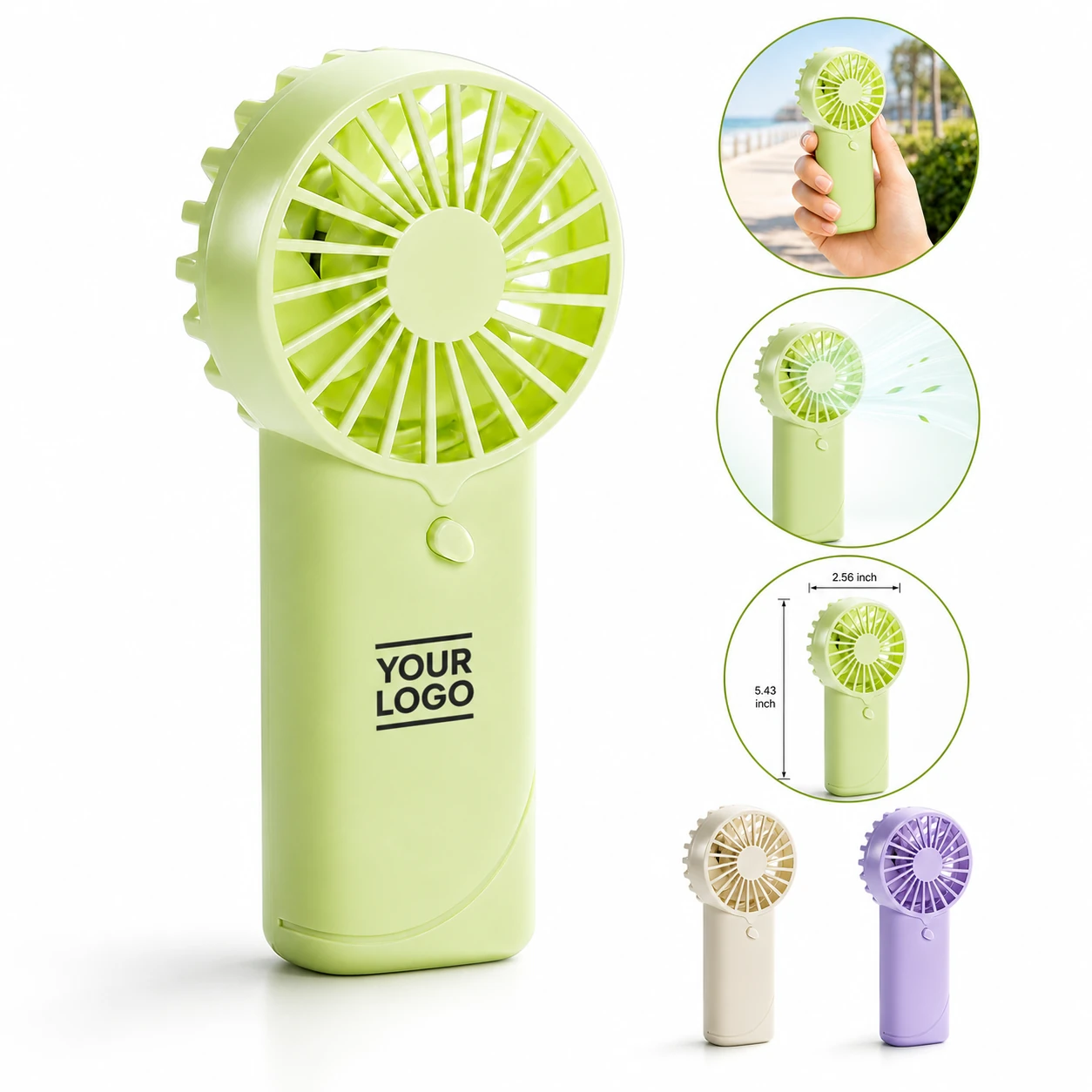 Summer Outdoor Mini Handheld Fans with Powerful Motor