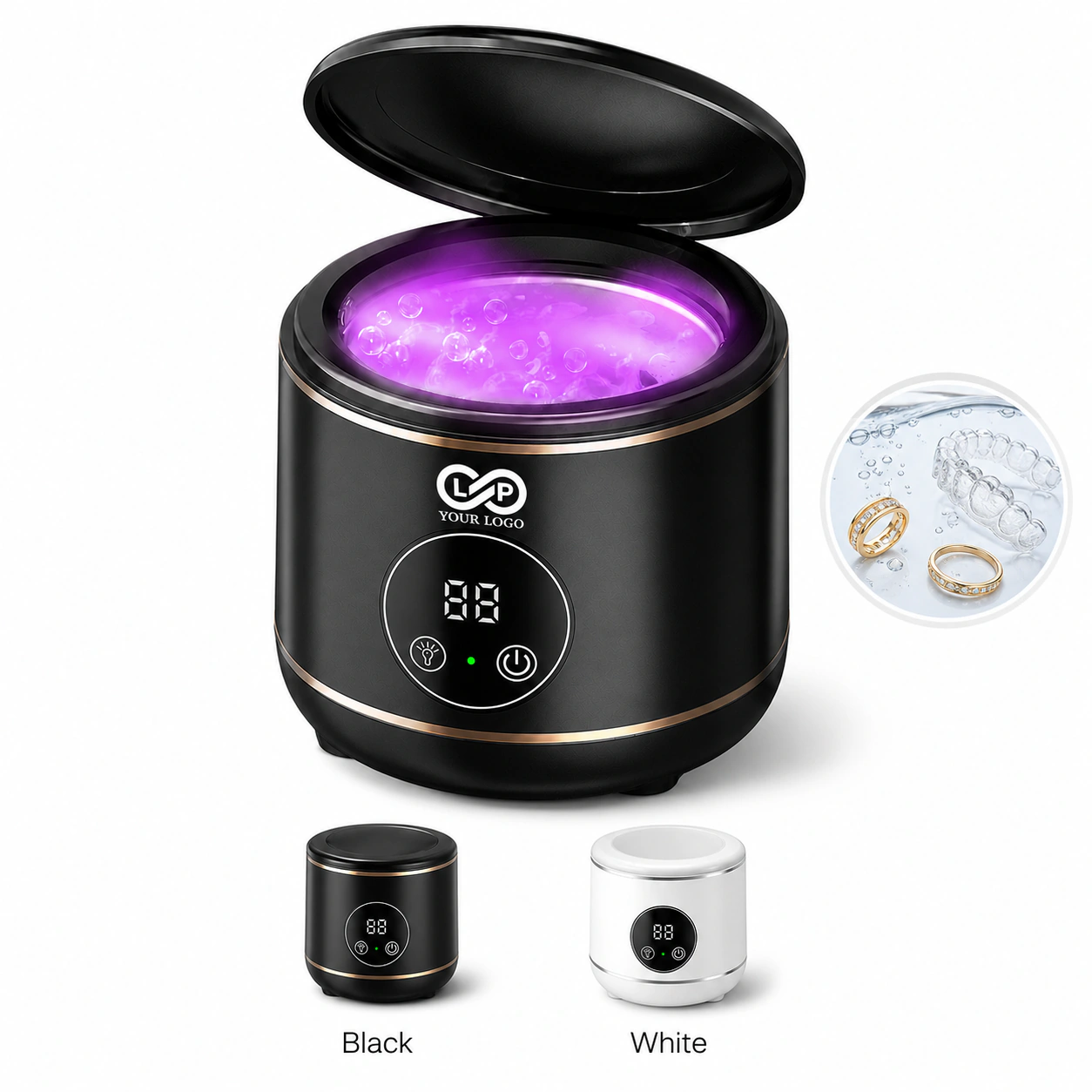 45,000hz Ultrasonic Cleaner with 3 Modes for Dental Items