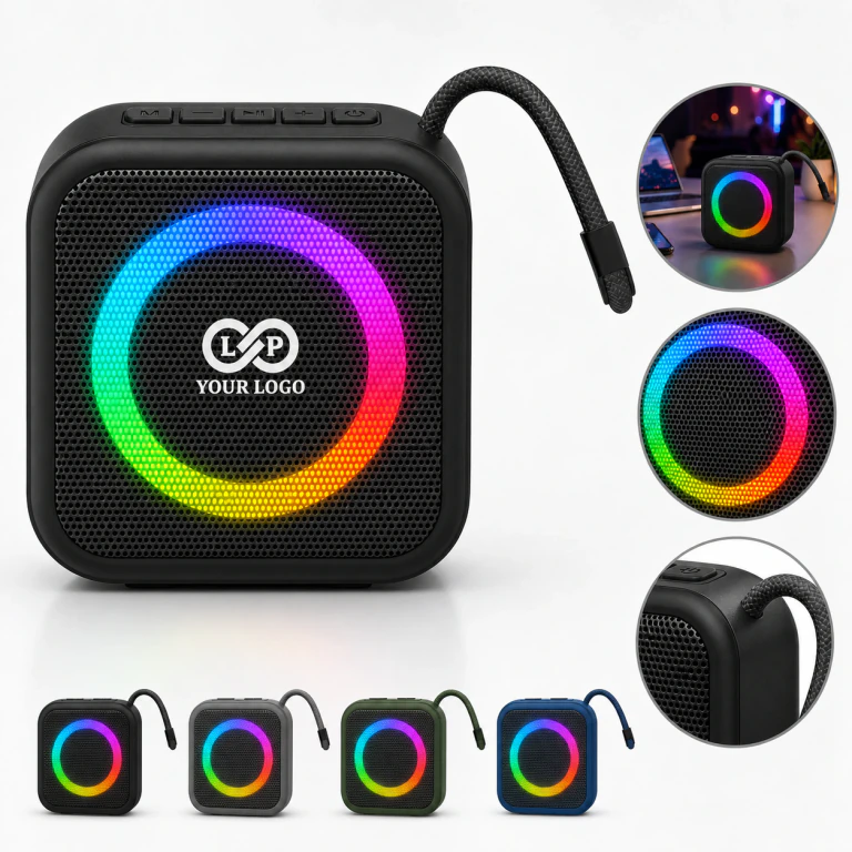 7 Colorful Light Bluetooth Speaker, Loud Sound, Ideal Gift