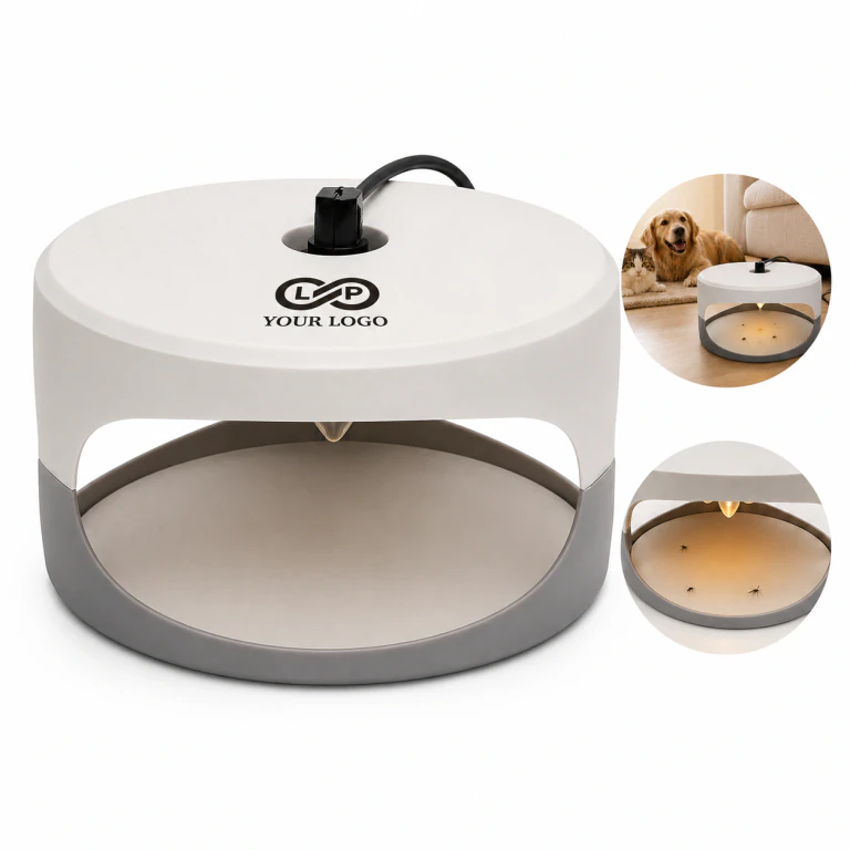 Refillable non-toxic flea traps for multiple small pests