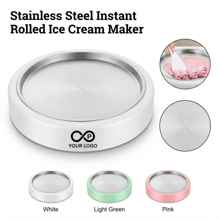 Stainless Steel Instant Rolled Ice Cream Maker