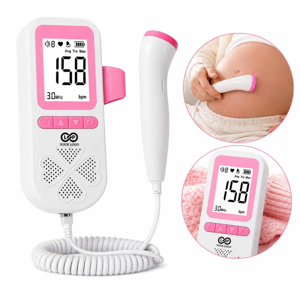 Portable Digital Fetal Heart Rate Monitor