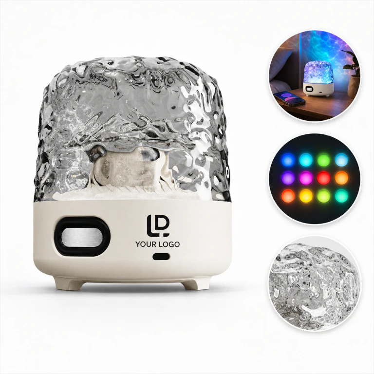 16 Color Ocean Wave Lamp with Bluetooth Speaker, Gifts