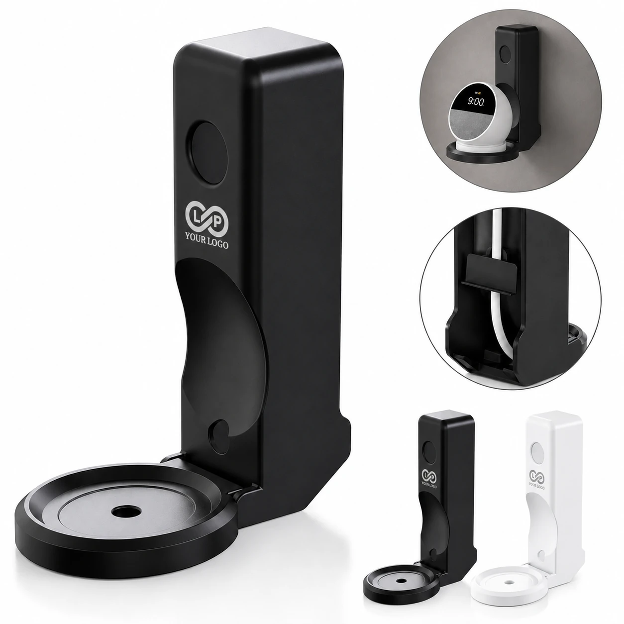 Hidden Cable Design Wall Holder Speaker Stand - ABS