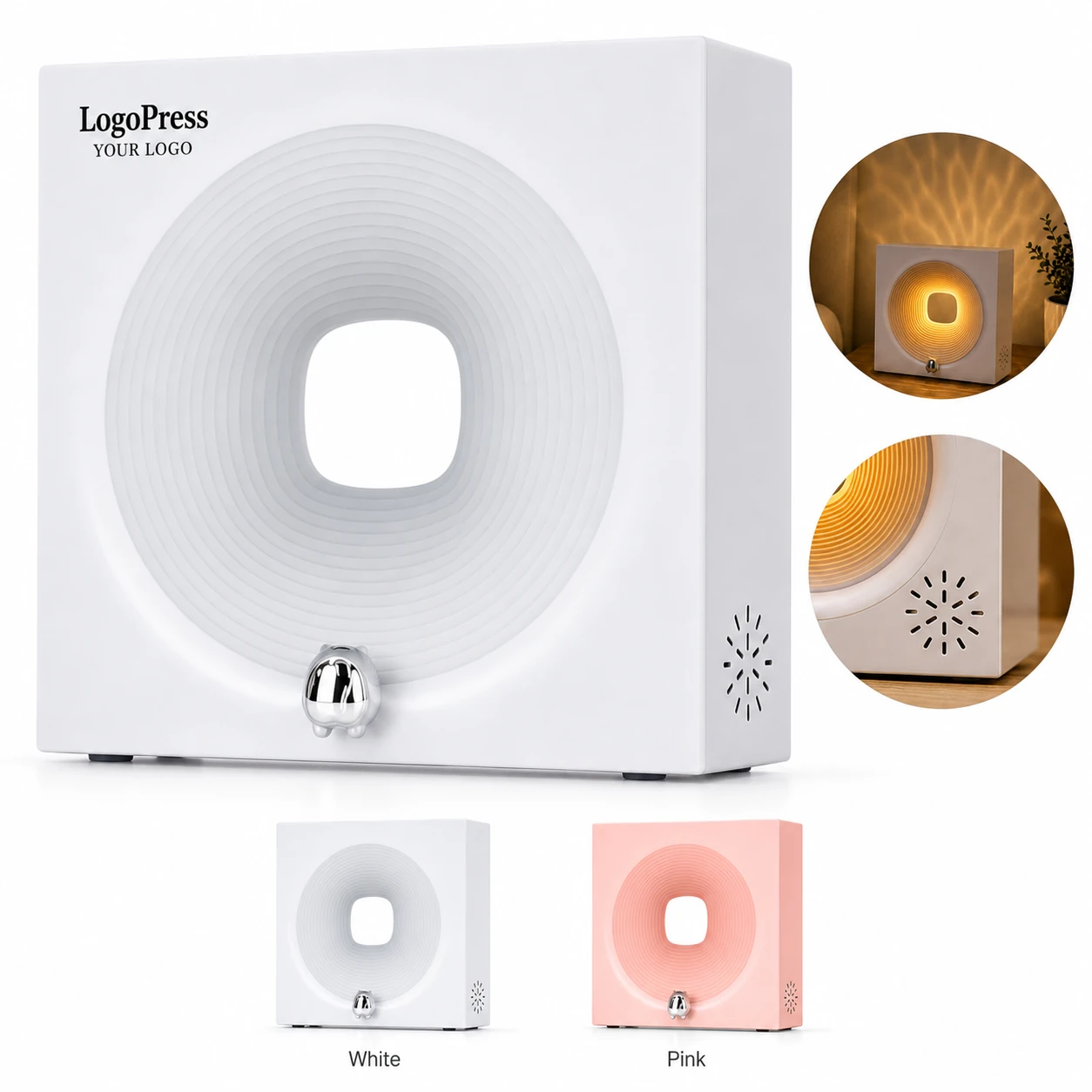 Touch Sensor Bluetooth Speaker with Water Wave Light