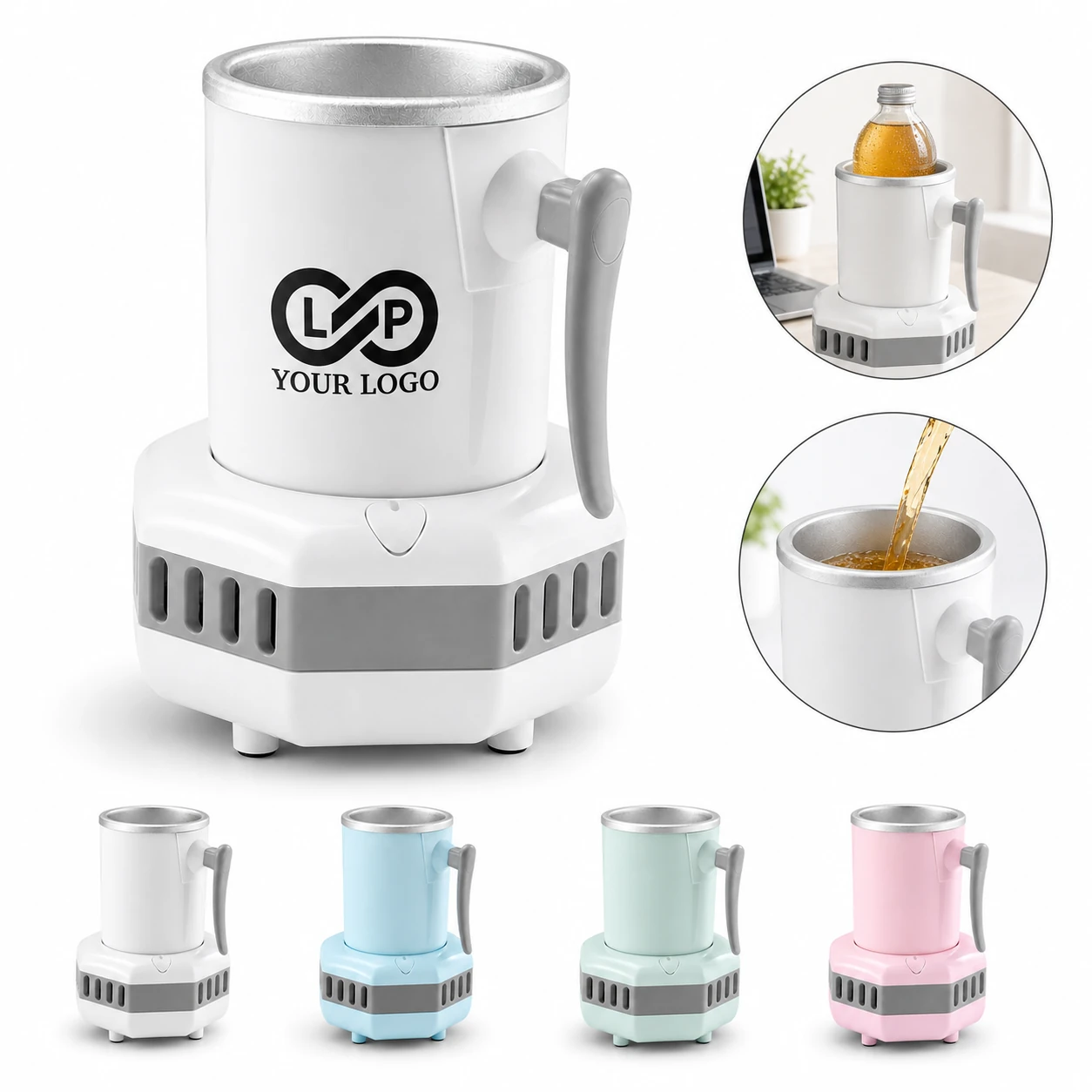 Instant Cooling Beverage Cup with Two Cooling Methods