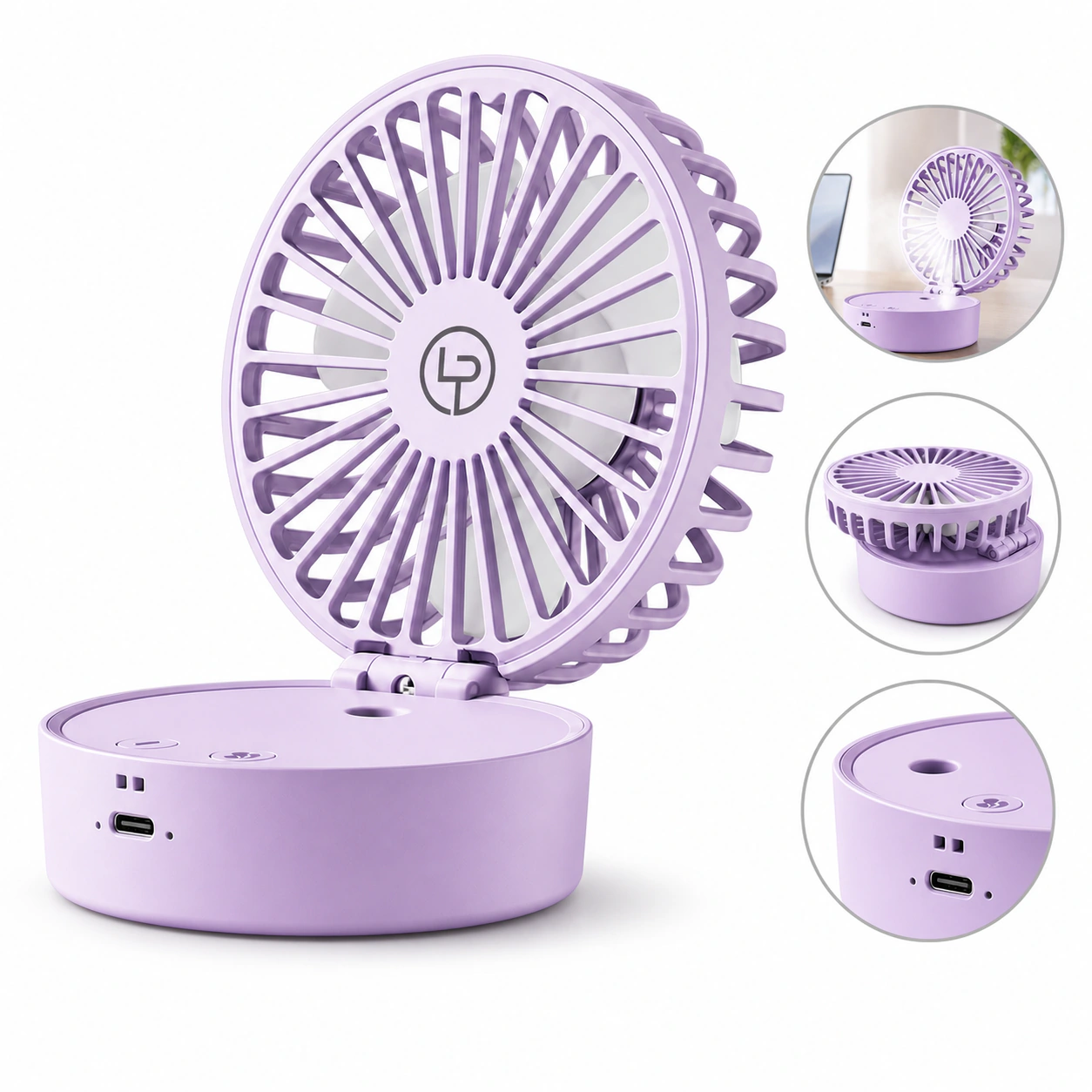 Portable Cooling Spray Misting Fan with Built-in Water Tank