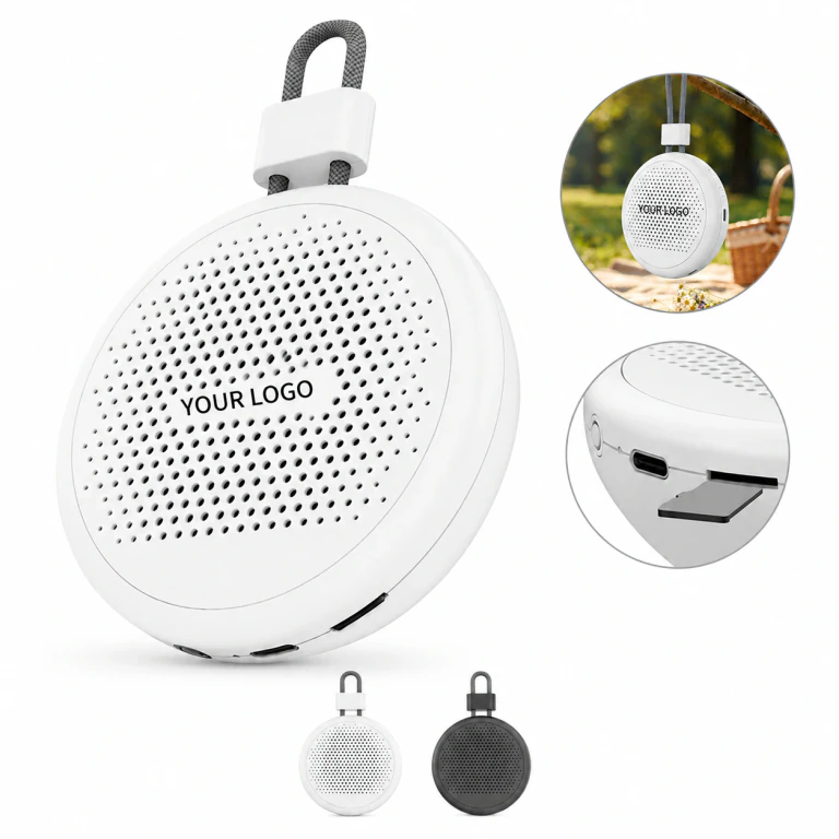 Mini Portable Bluetooth Speaker with TWS, FM Radio, TF Slot & Lanyard