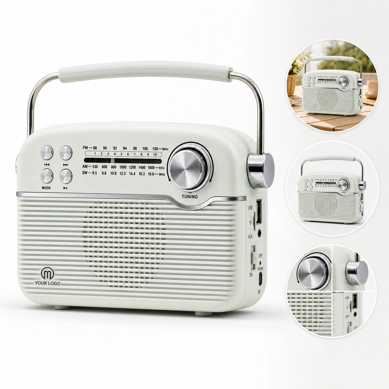 Multifunctional Portable Solar Radio for Home & Outdoor