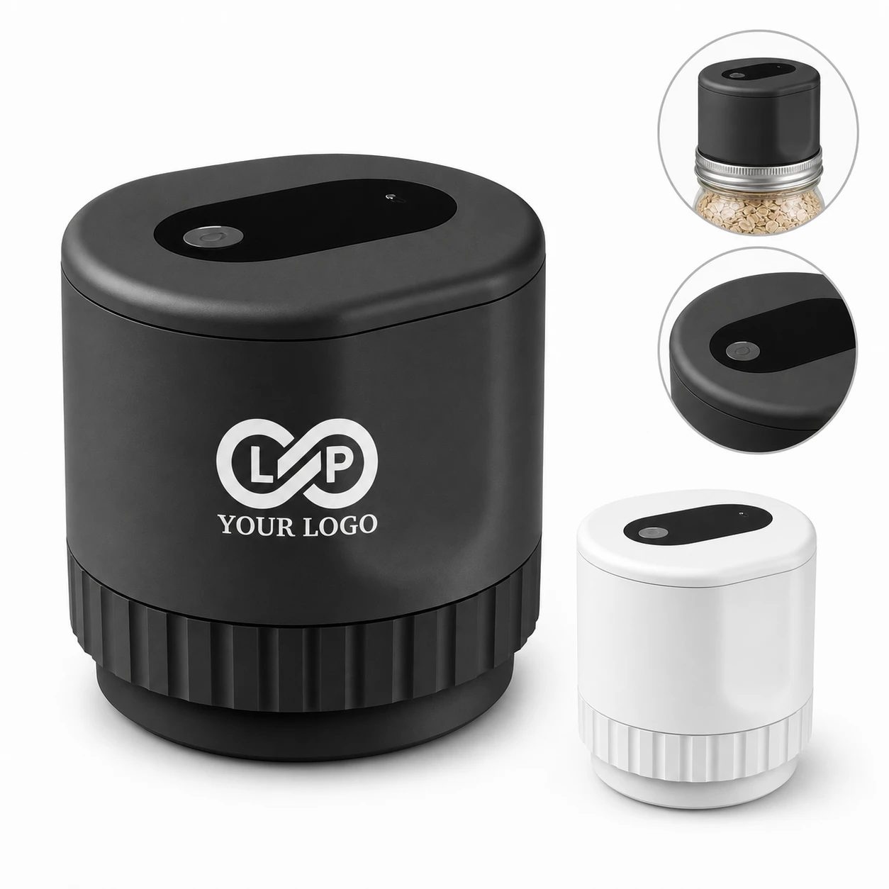 Upgraded Portable Mason Jar Vacuum Sealer, One - Touch
