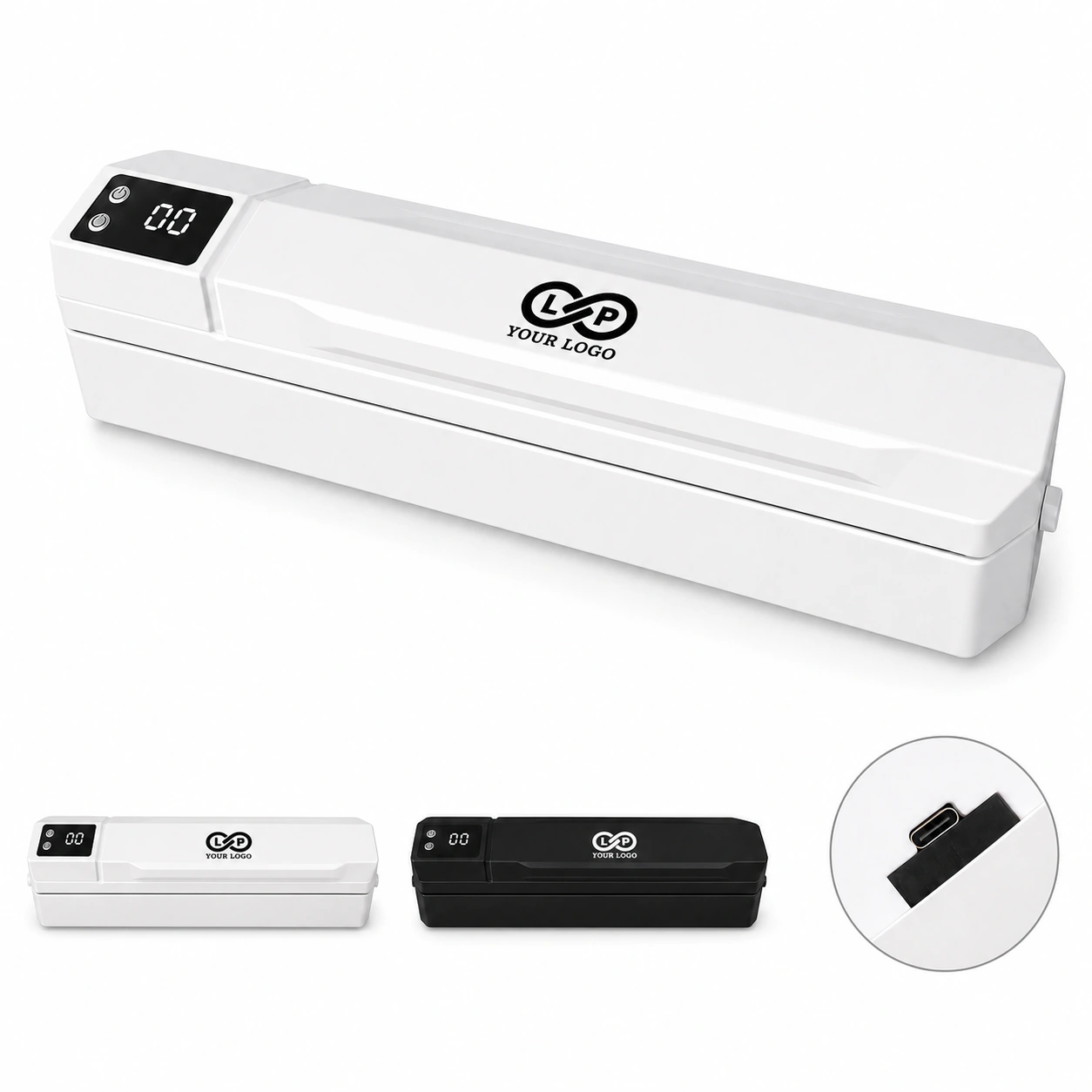 Portable Rechargeable Vacuum Sealer with 10 Freezer Bags