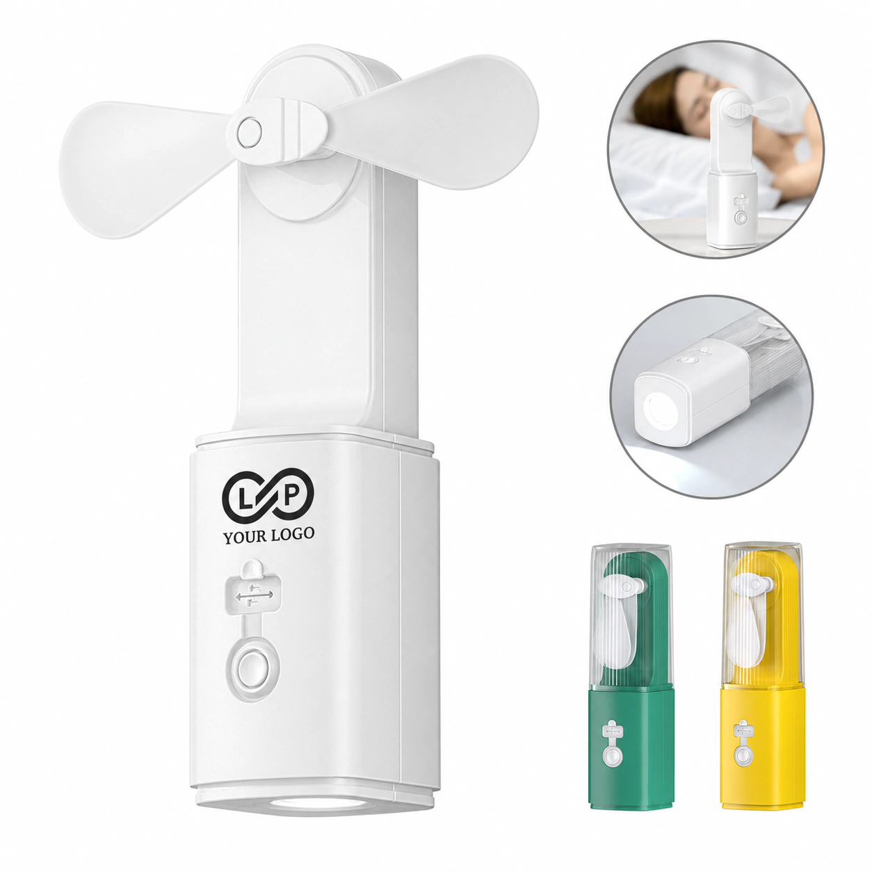 Multifunctional Mini USB Fan with Light, Ideal Travel Gift