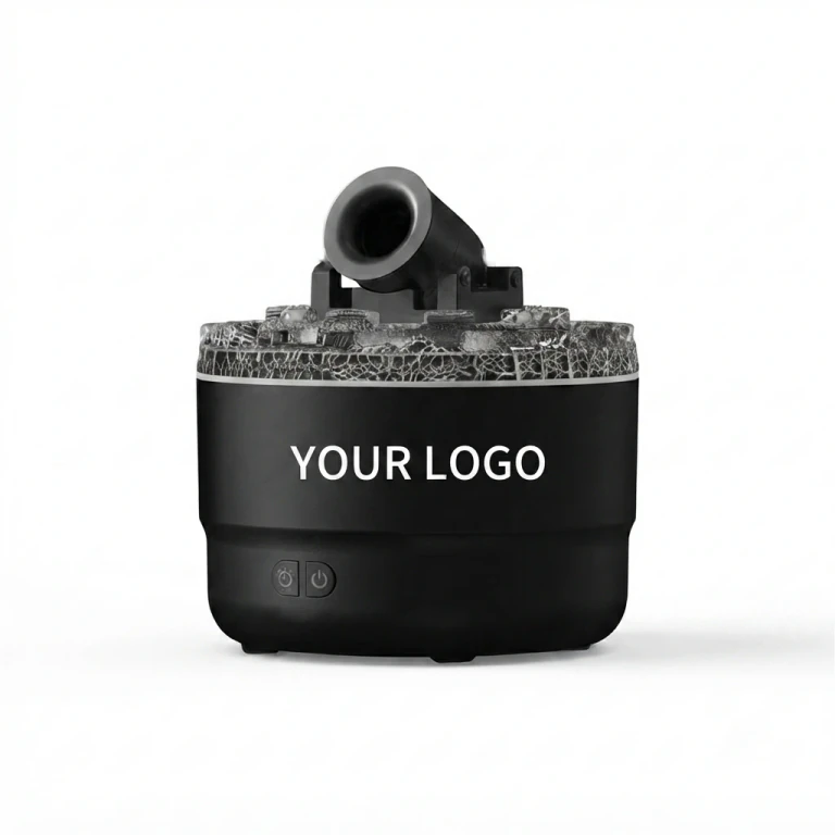 Safe Plastic Aroma Humidifier with Volcanic Design & Timer