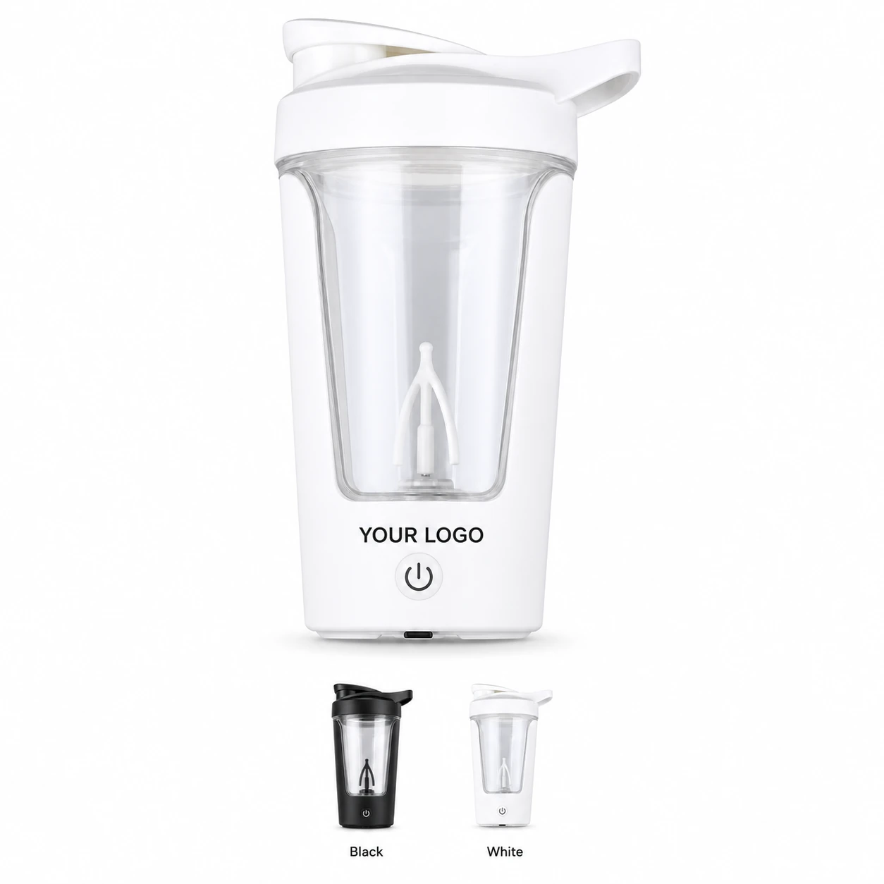 30 Oz Electric Shaker Bottle with Automatic Mixing, Plastic