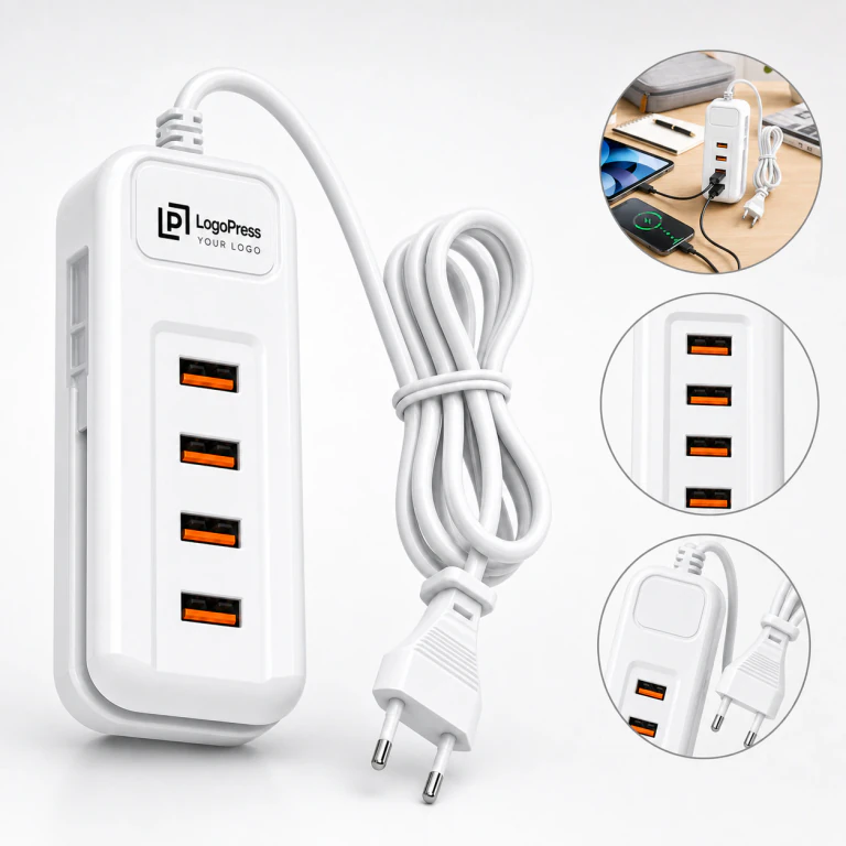 USB Multi - port Power Strip with Socket Extension Cable