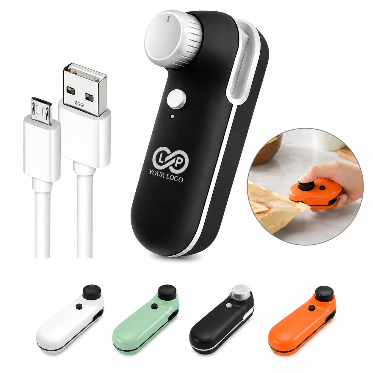 Rechargeable Hand-Pressed Snack Sealing Machine