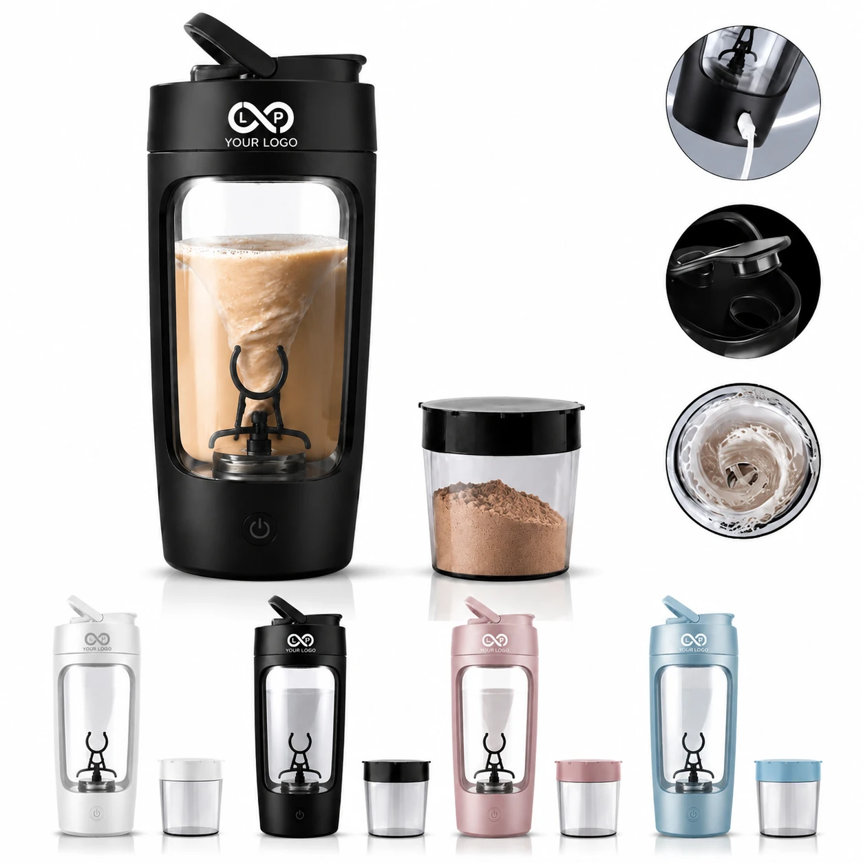 Fully Automatic Electric Mixing Cup, Food-Grade ABS