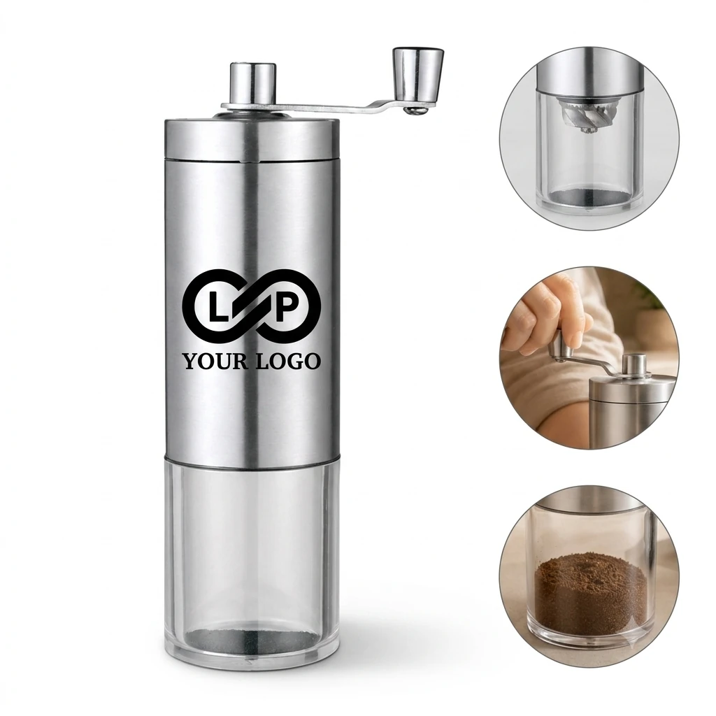 Portable Adjustable Manual Stainless Steel Coffee Grinder
