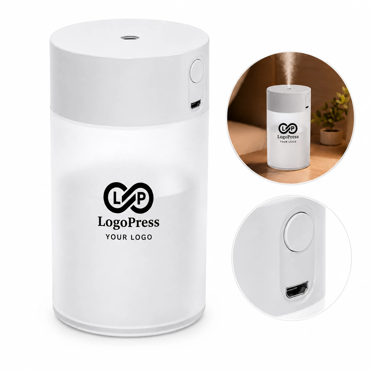 Multifunctional Portable Misting USB Humidifier Diffuser