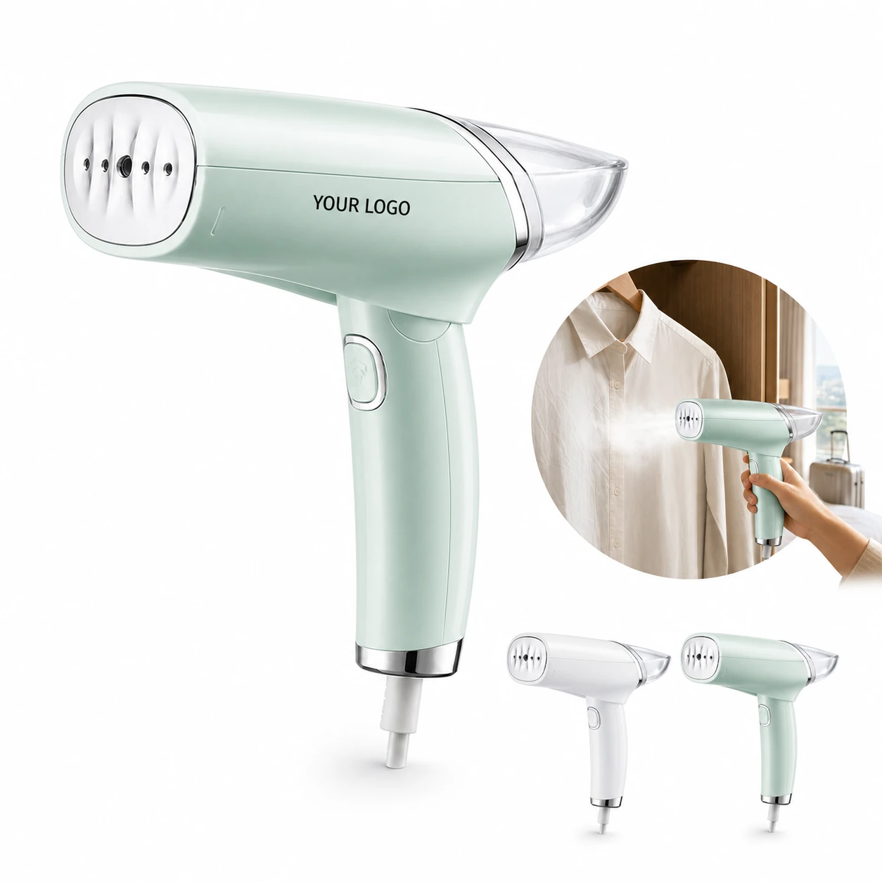 Portable Foldable Handheld Steam Iron, 30-Second Heat-Up