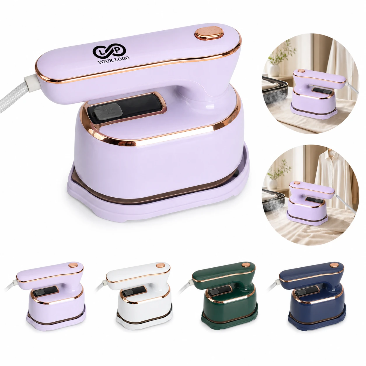 Portable Rotating Foldable Handheld 2 in 1 Steamer Iron