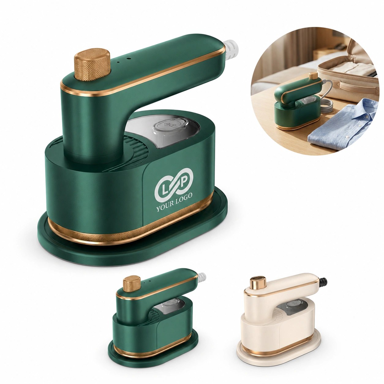 Portable ABS Mini Steam Iron: 30s Heat-up, Dual Modes