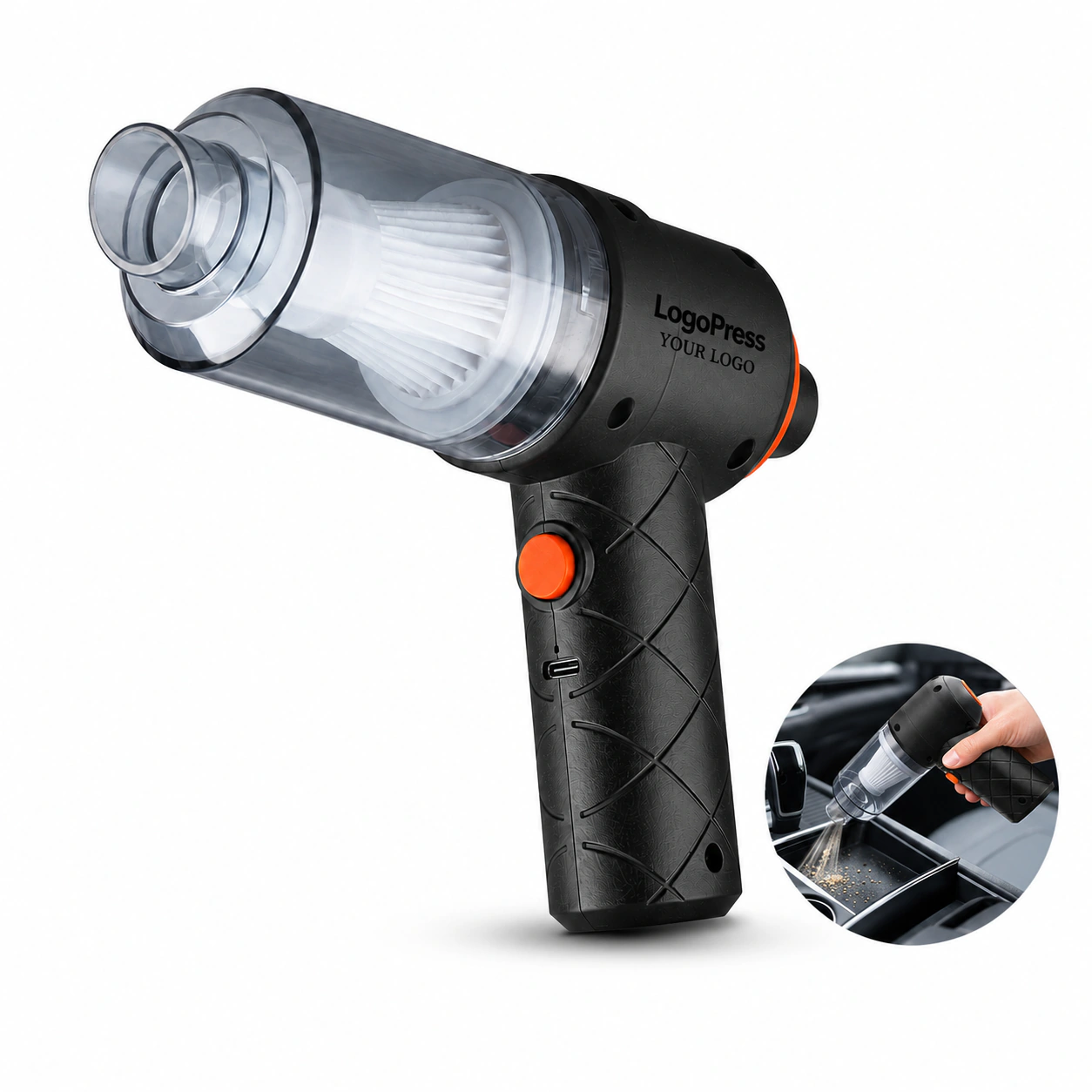 Mini Car Vacuum Cleaner with Blowing and Sucking