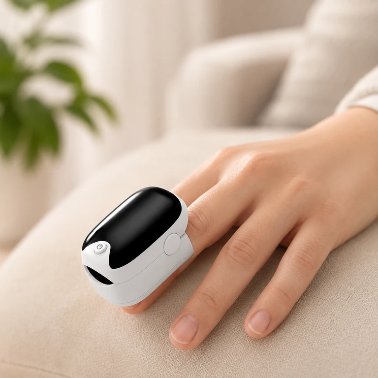 Premium ABS Fingertip Blood Oxygen Monitor with HD Display
