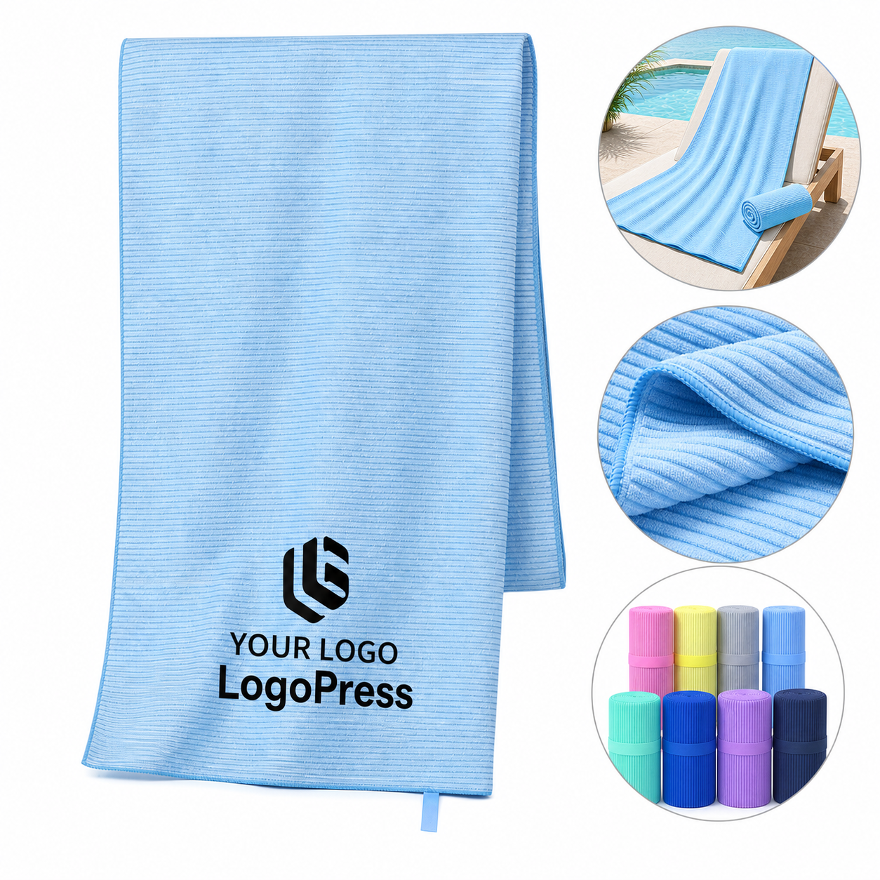 Large Quick Dry Soft Microfiber Pool Beach Towel Set