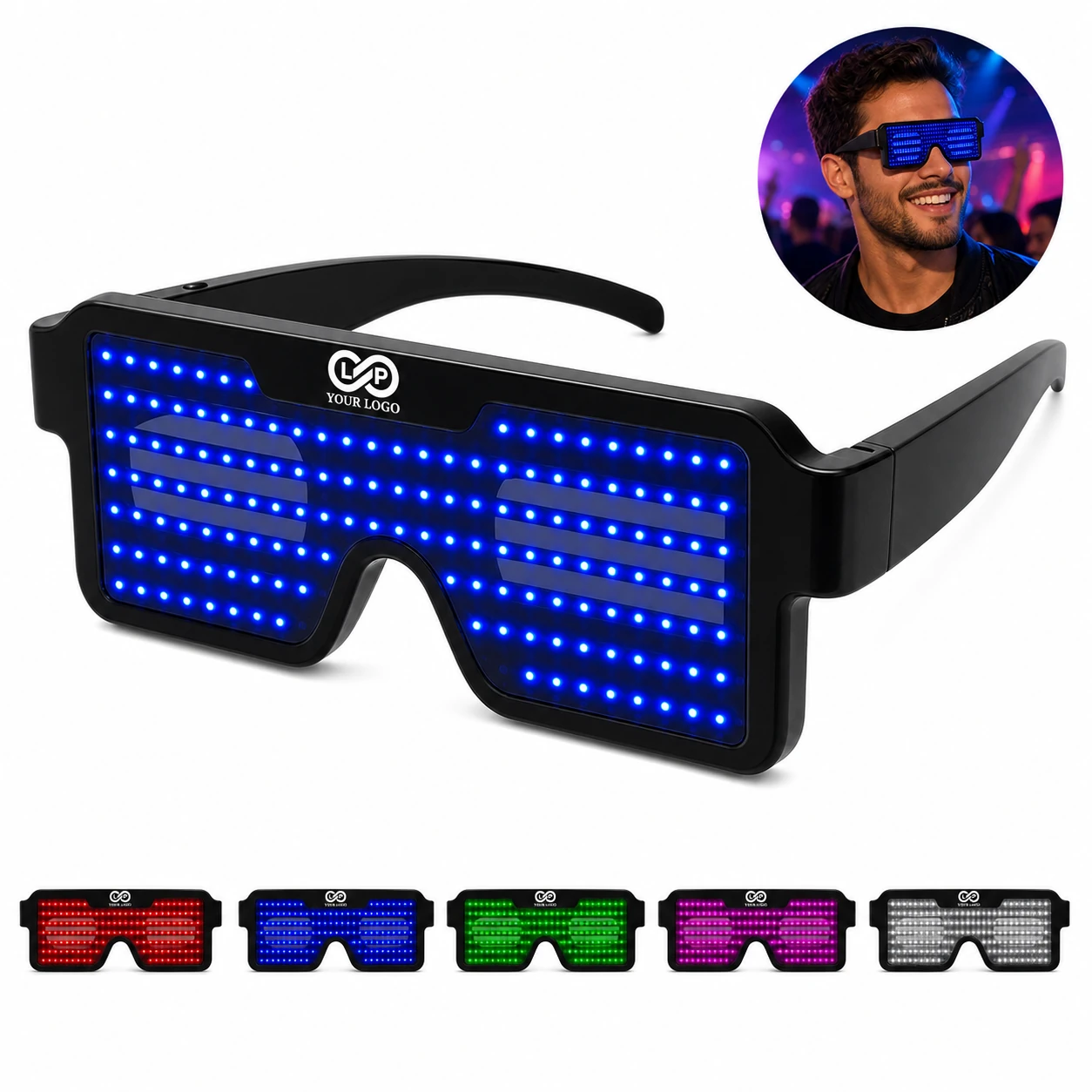 Bar Party Rechargeable LED Glowing Glasses