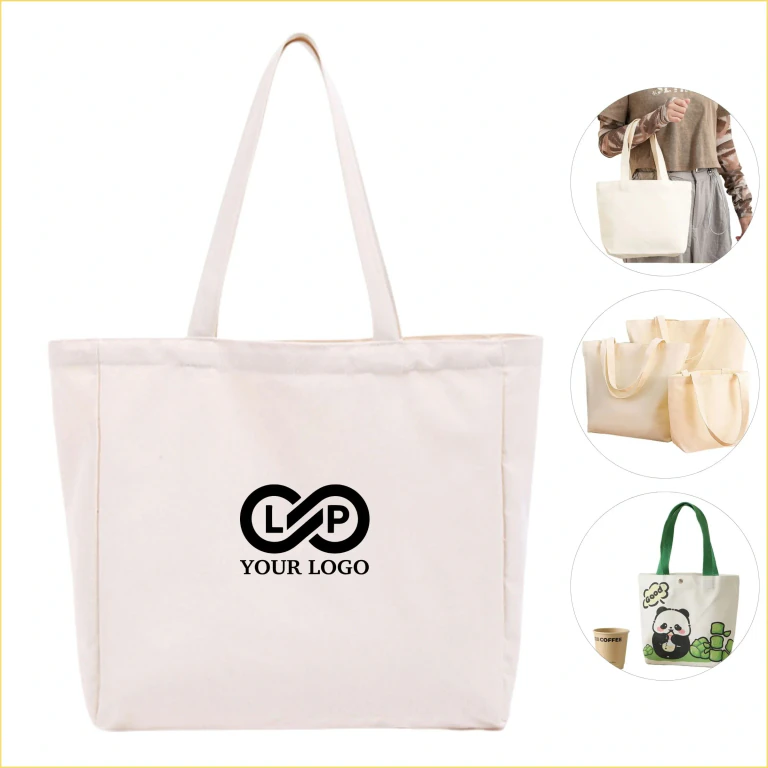 Portable Multifunctional Customizable Canvas Tote Handbag