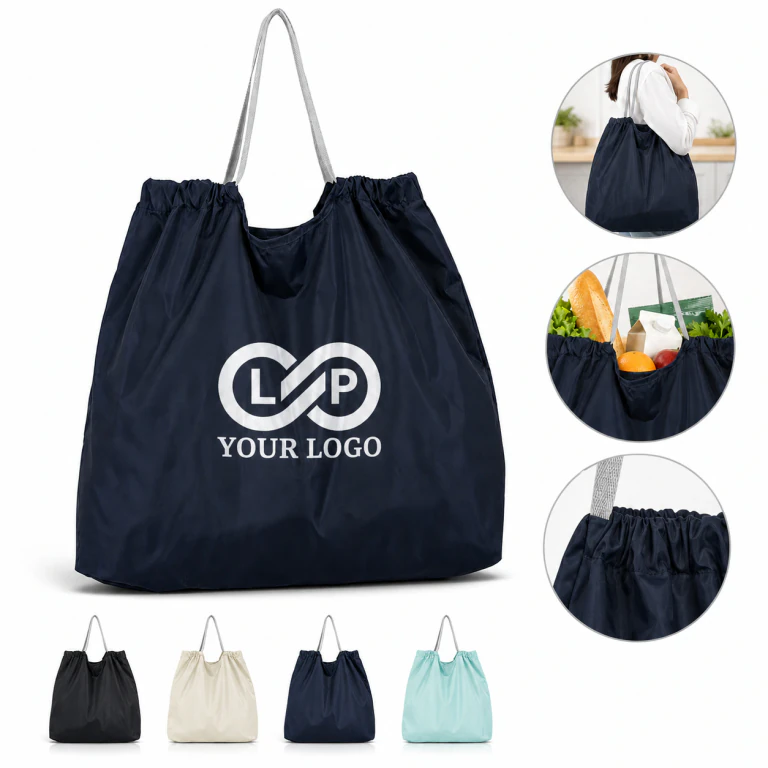 Foldable High-Quality Nylon Grocery Tote for Daily Use