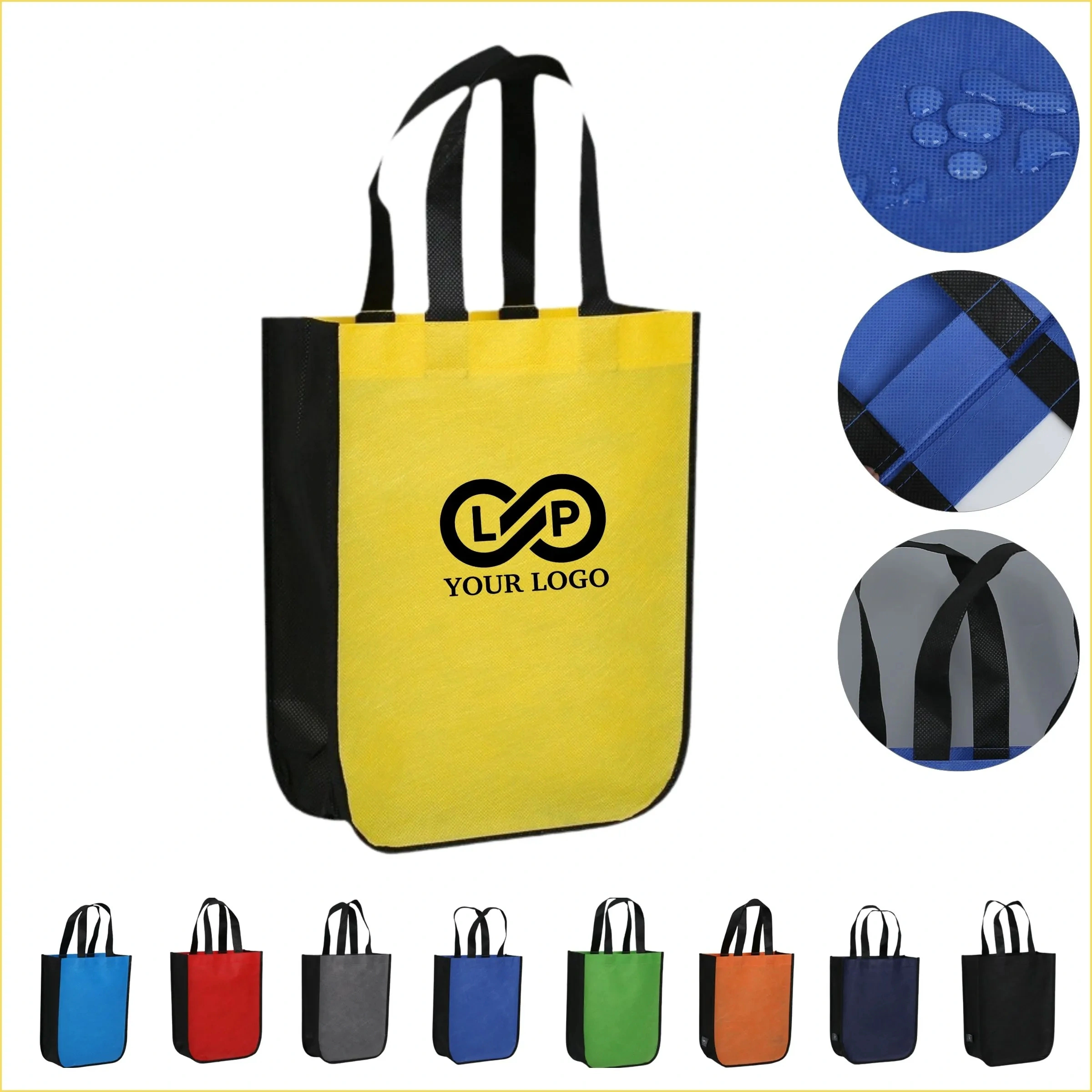 Non-Woven Reusable Party Favors Gift Tote Bags, Medium Size
