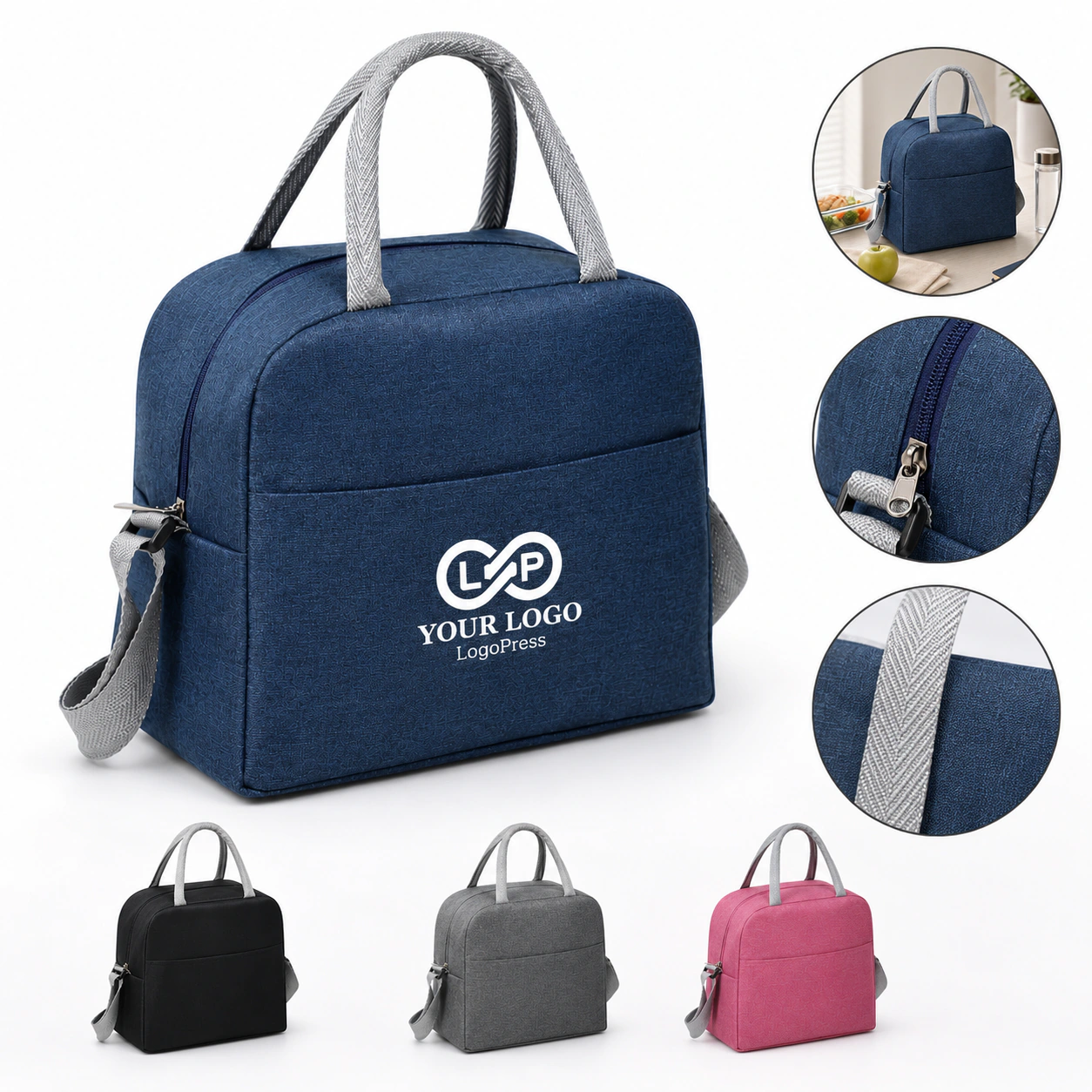 Large Capacity Picnic Work Insulated Lunch Cooler Tote Bag