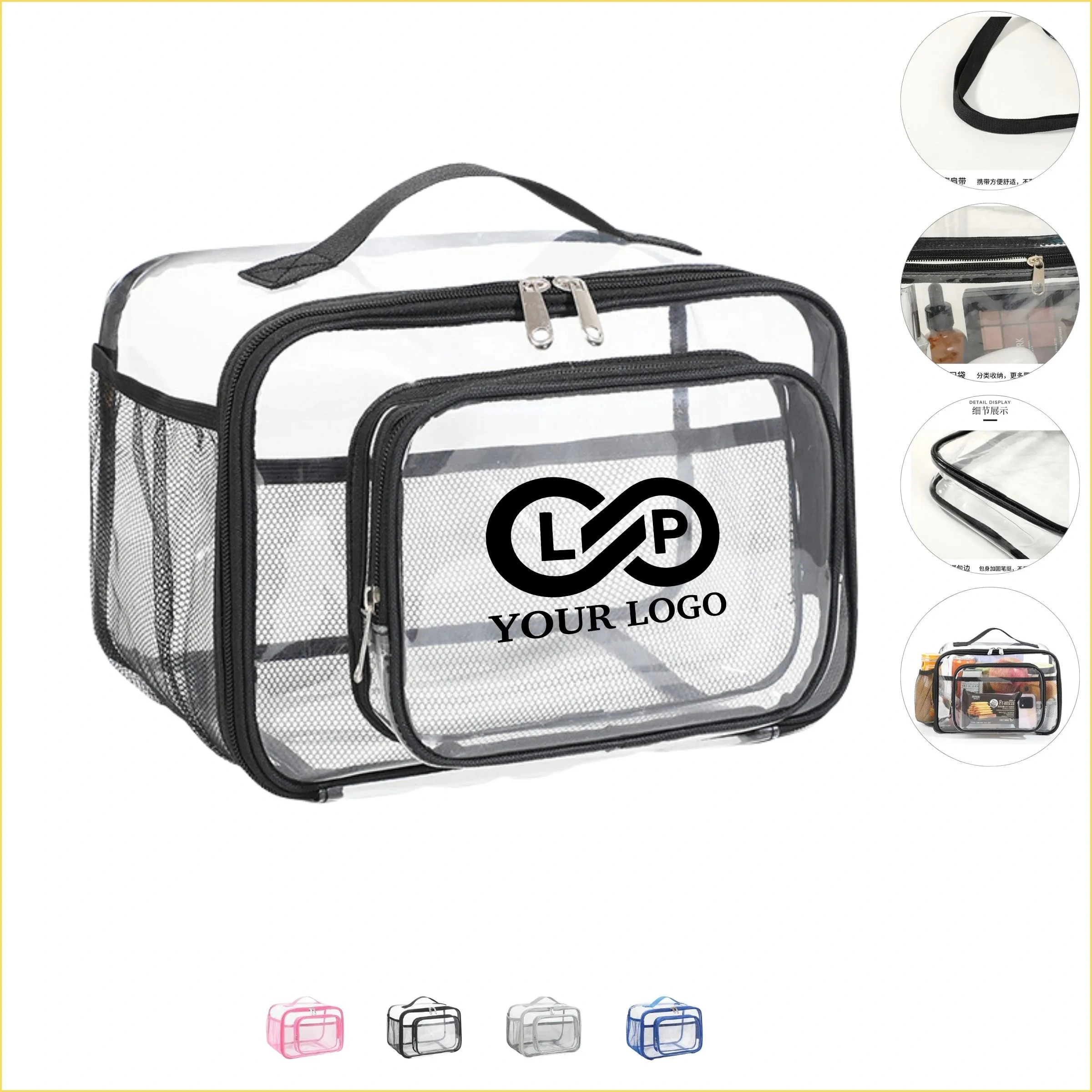 Multiple Use Concert Picnic Cosmetic Clear Lunch Tote Bag