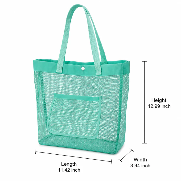 Foldable Sandproof Mesh Beach Bag, Sand - Free