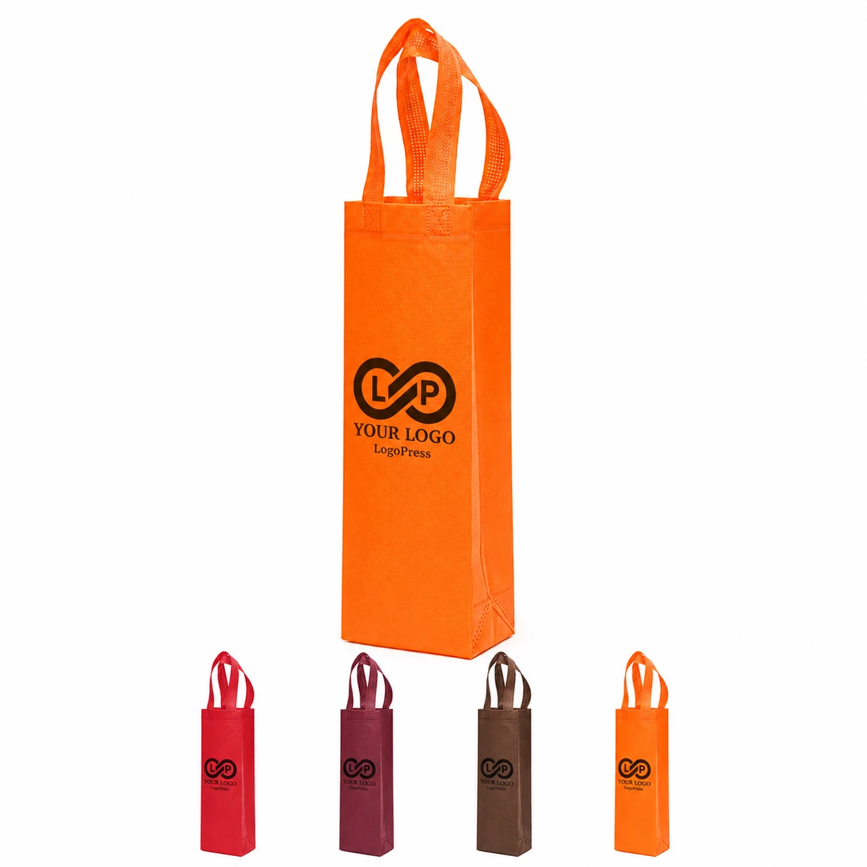 Party Supplies Durable Reusable Non-Woven Wine Tote Bag