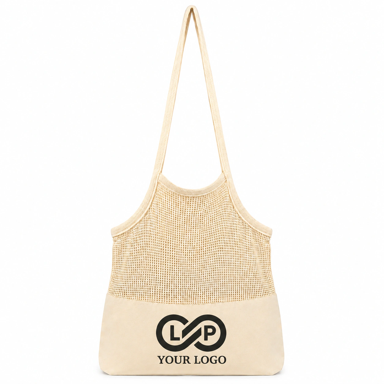 Reusable Cotton Mesh Grocery & Beach Tote