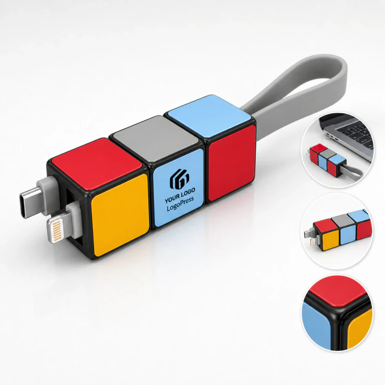 Portable Magic Cube 3 in 1 Charging Cable for All Devices