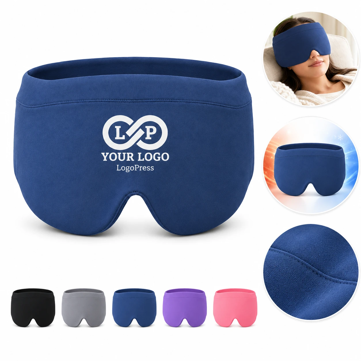 Spandex Migraine Hat - Hot/Cold Therapy for Pain & Sleep