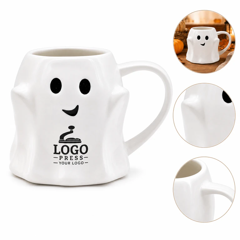 14 oz Halloween Ghost Ceramic Coffee Mug