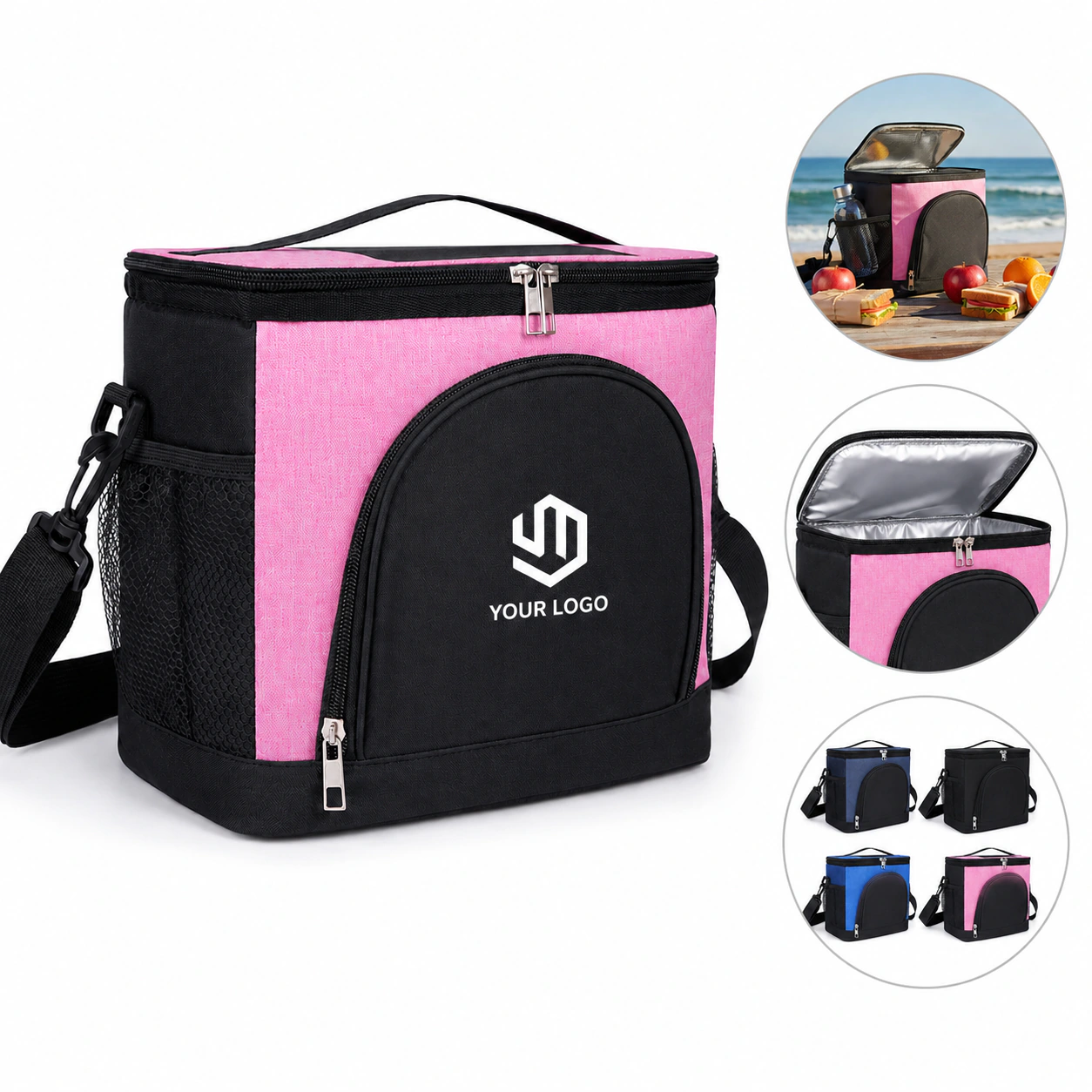 Ergonomic Polyester Insulated Lunch Bag for Men and Women