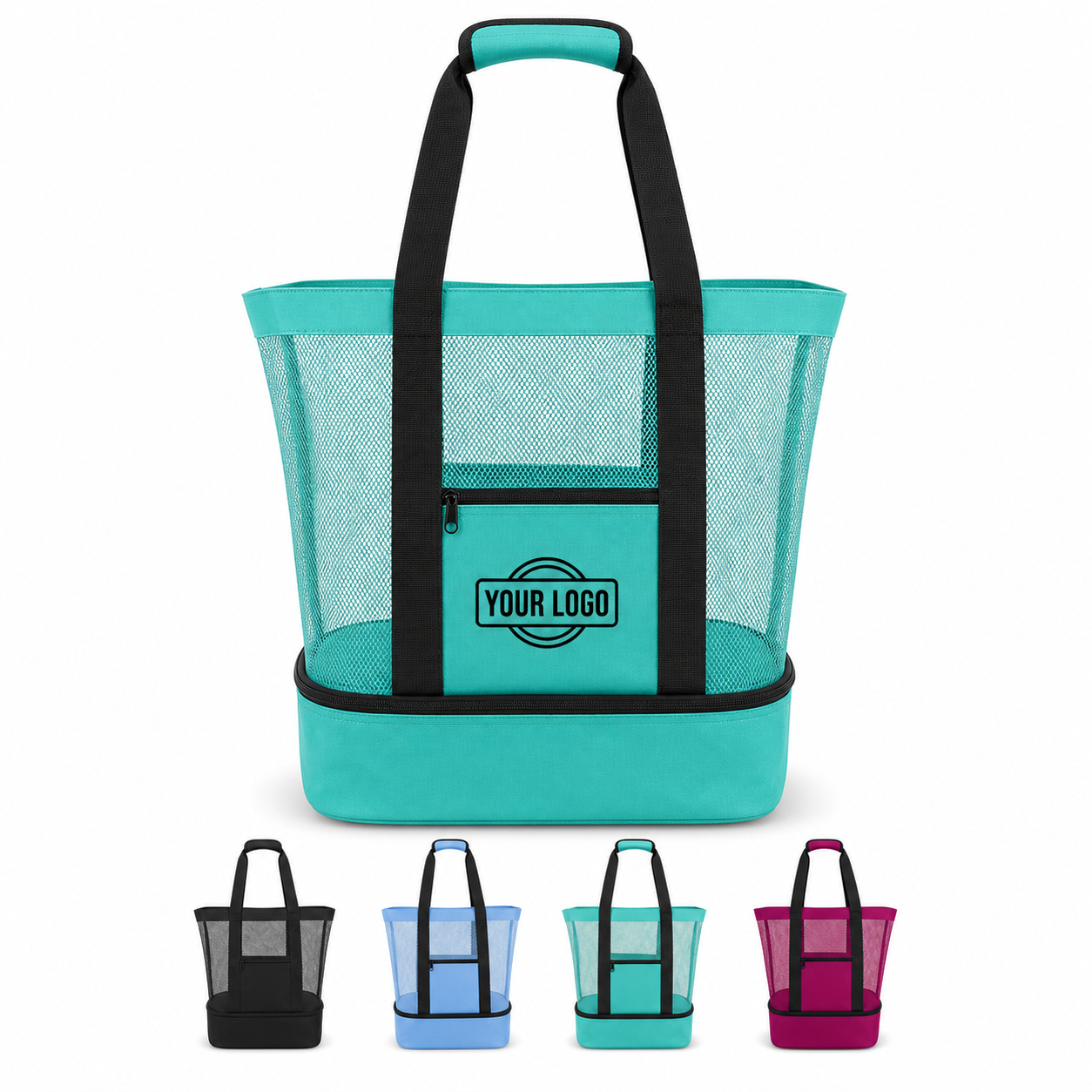 Waterproof Sandproof Oxford Beach Tote with Cooler