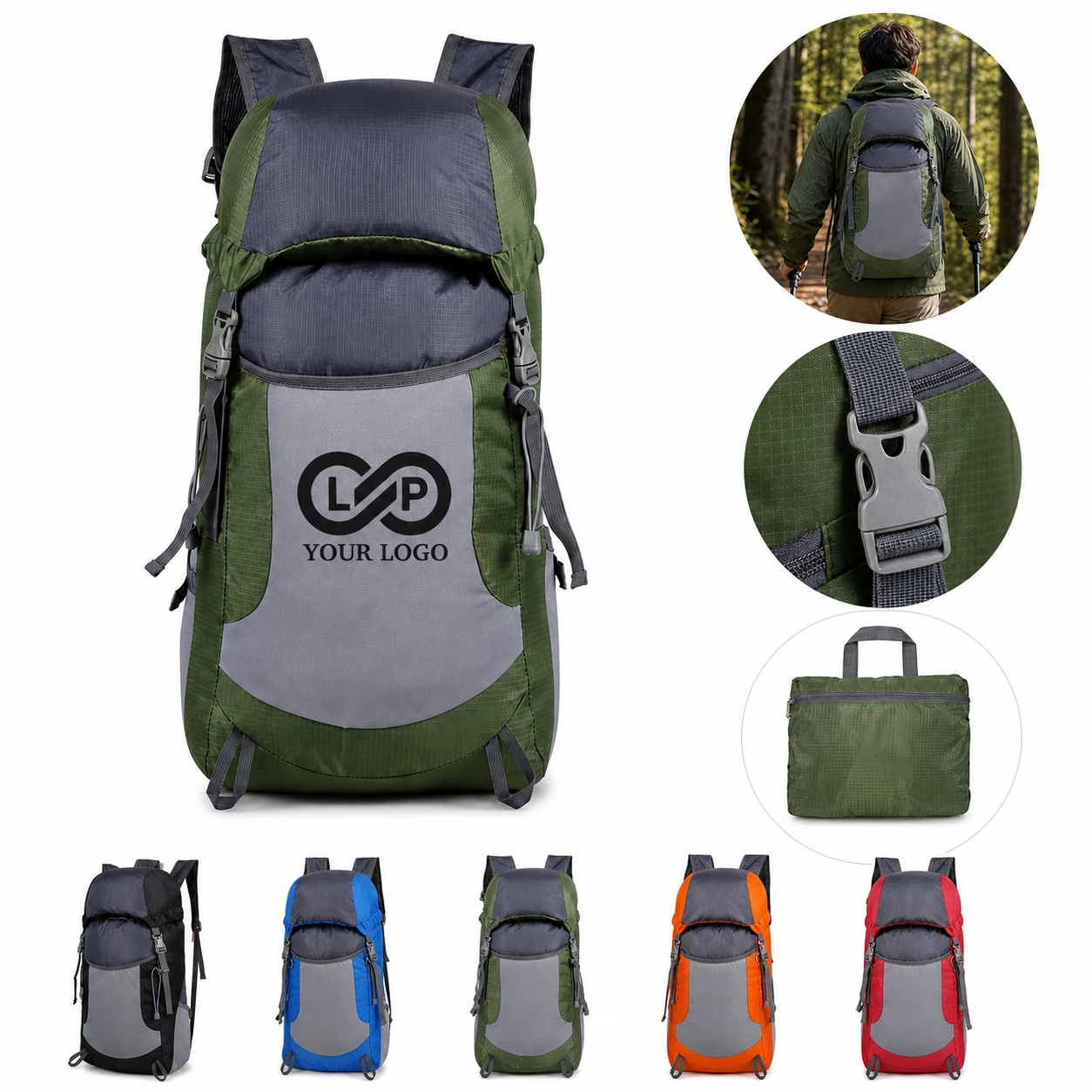 Ultralight Waterproof Outdoor Sports Unisex Folding Nylon Backpack