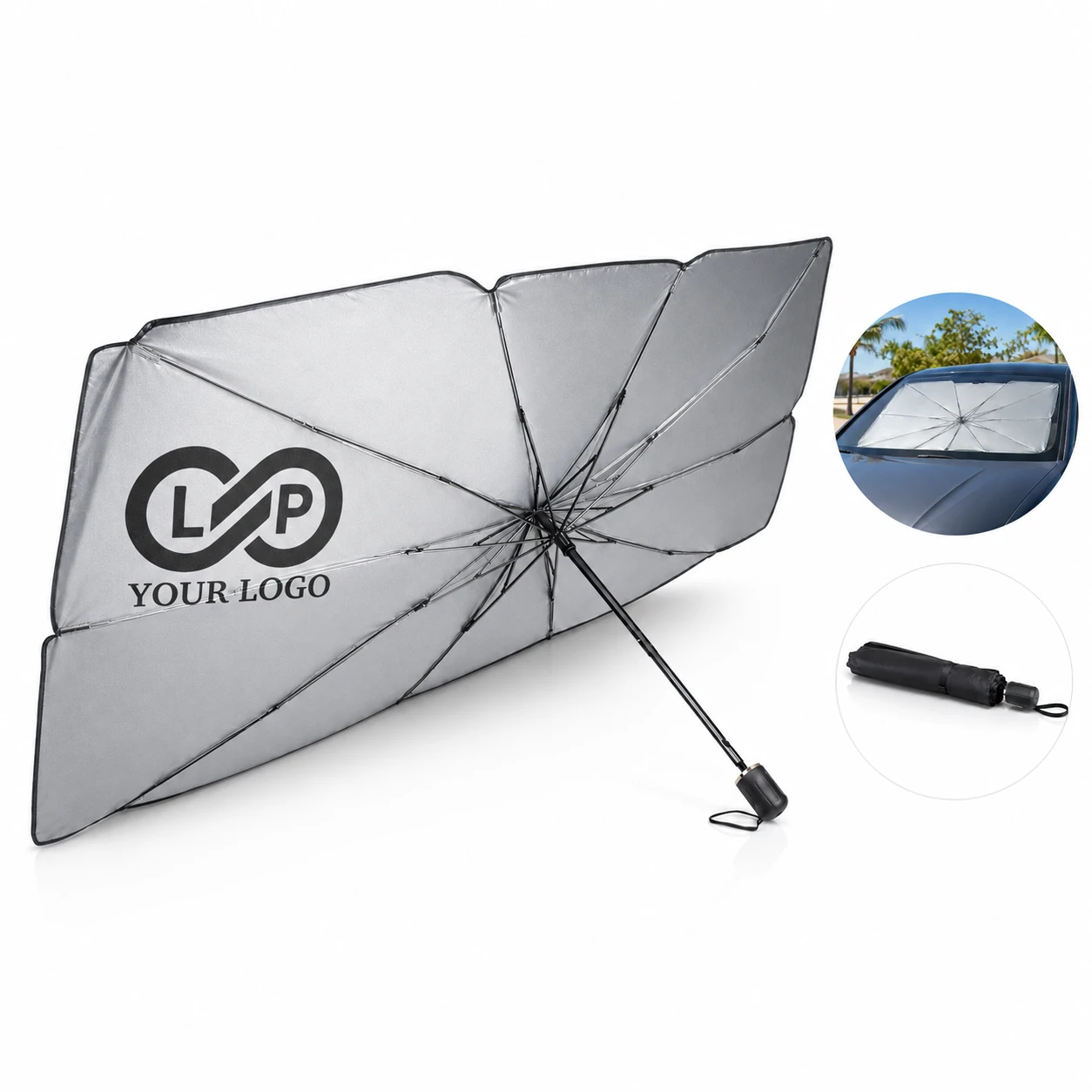 Car Windshield Sunshade Foldable Reflective UV Heat Protection