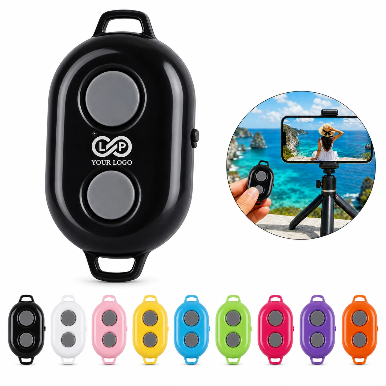 Wireless Remote Selfie Bluetooth Shutter for iPhone and Android